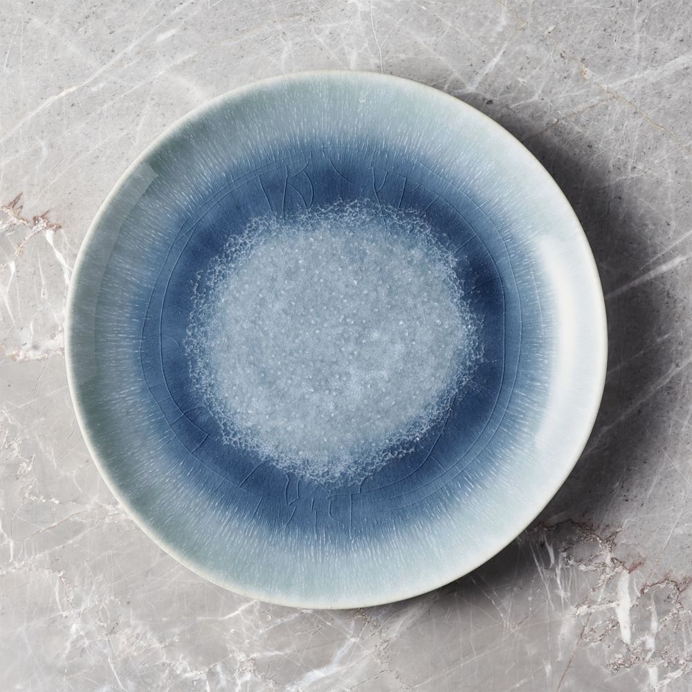 Caspian Blue Reactive Glaze Dinner Plate - Image 0