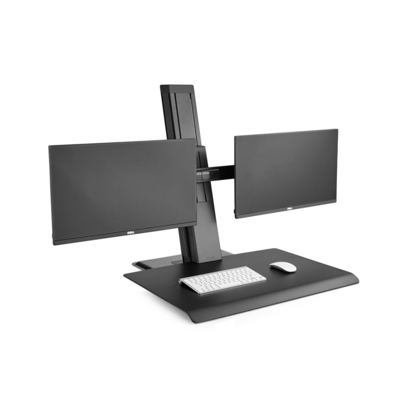 Humanscale ® Black Dual Monitor Quickstand Eco Standing Desk Converter - Image 9