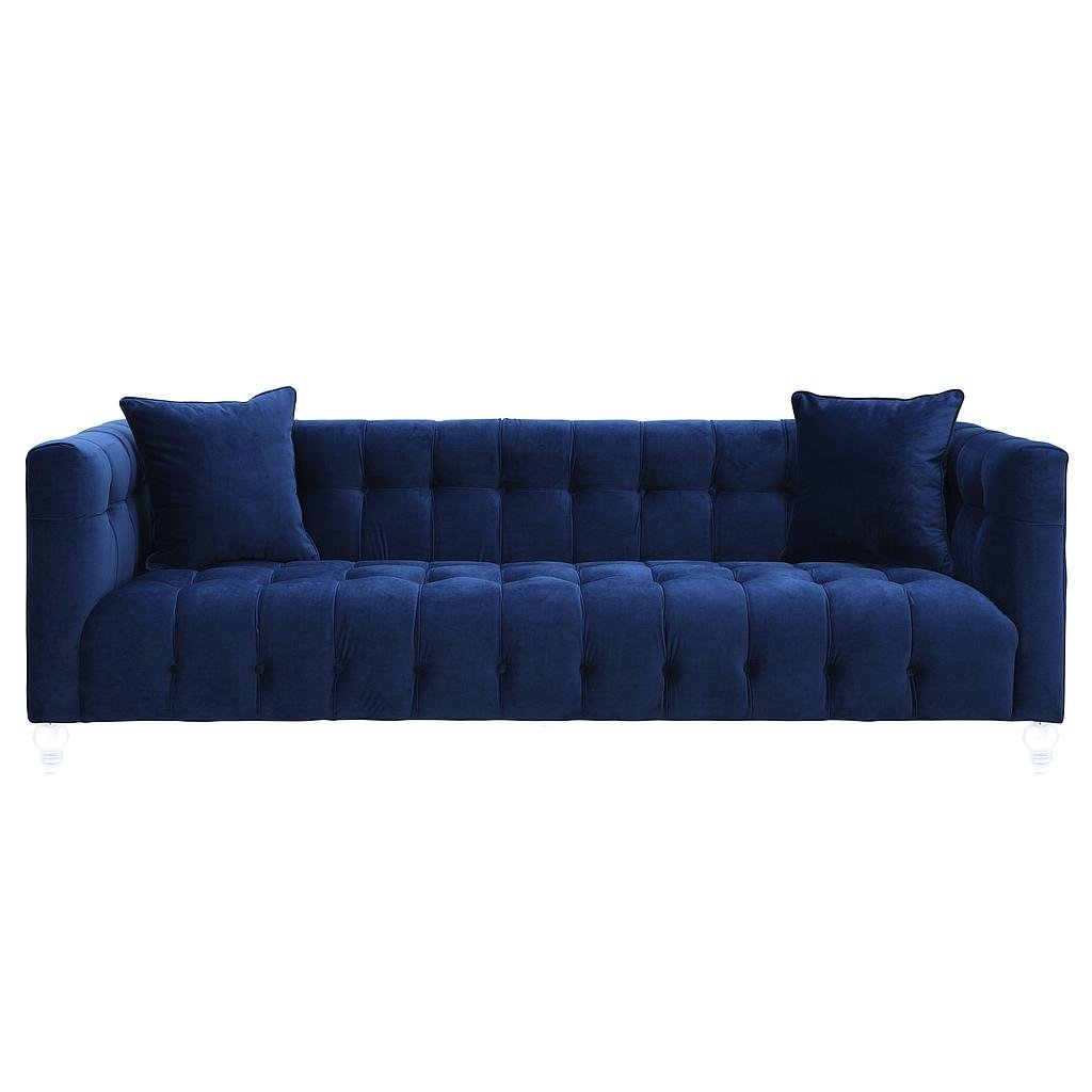 Bea Navy Velvet Sofa - Image 0