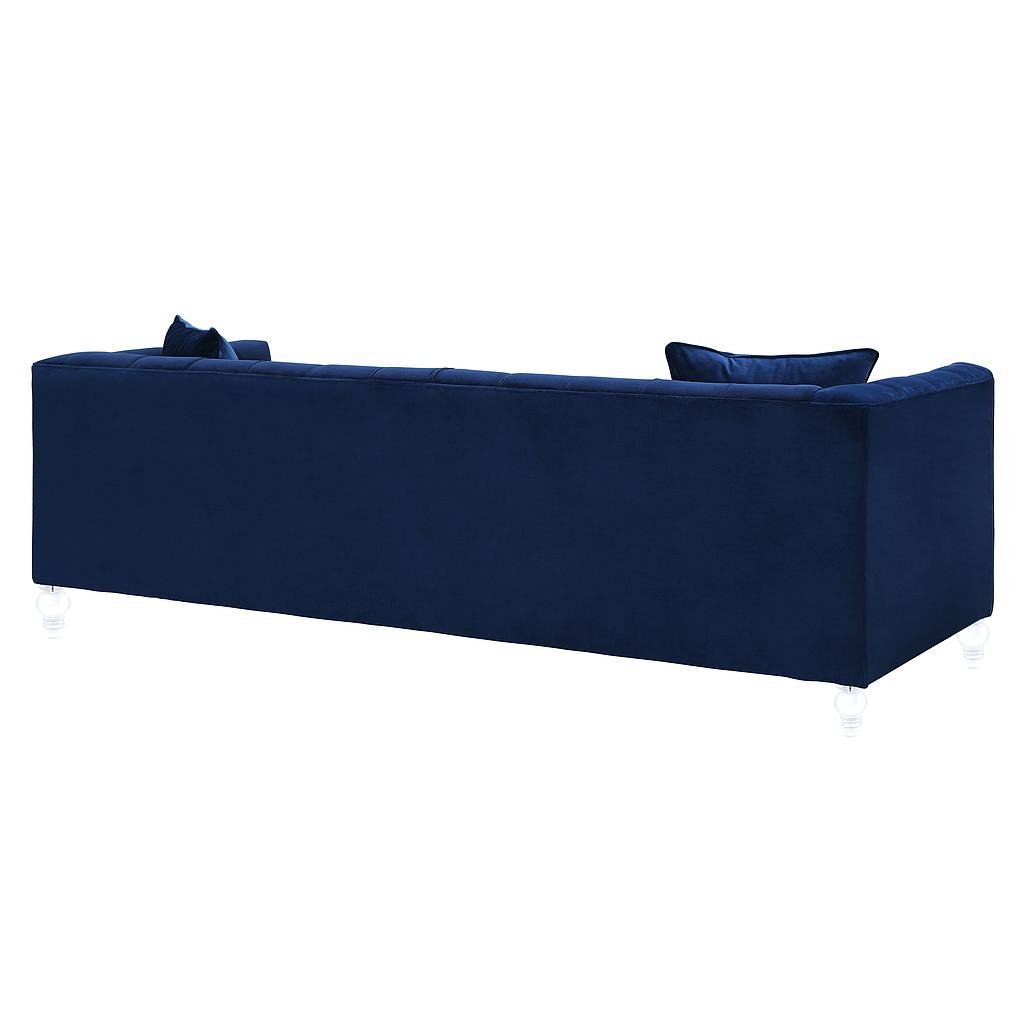 Bea Navy Velvet Sofa - Image 4