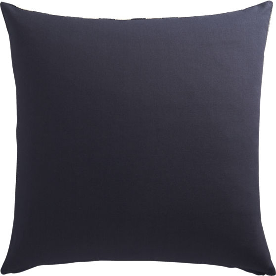 The Hill-Side grey and navy stripes 23" pillow - With insert - Image 1