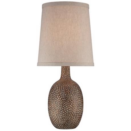 Chalane Hammered Antique Bronze Table Lamp - Image 0