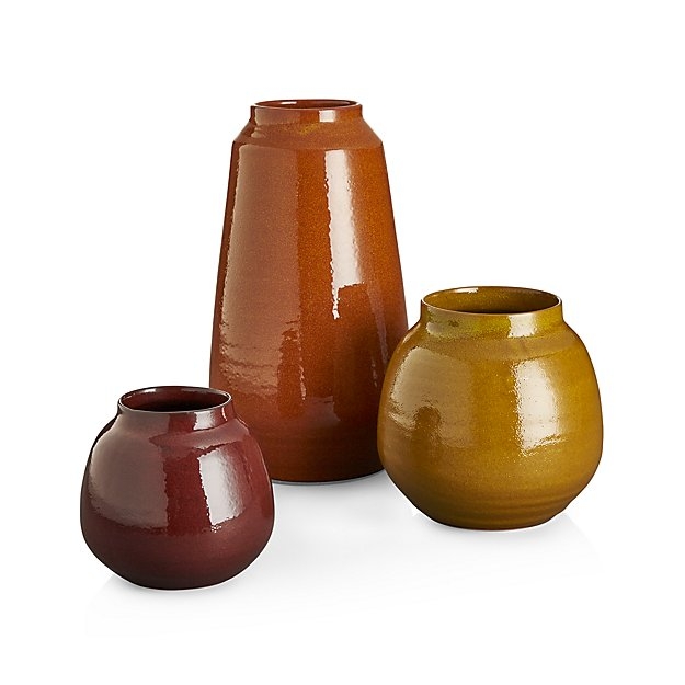 Ansley Medium Olive Green Ceramic Vase - Image 4