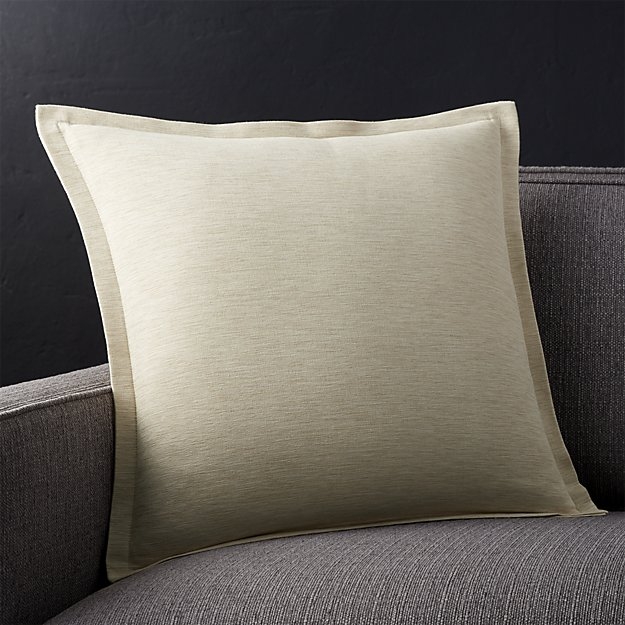 Linden Pillow - Natural - 18x18- Feather-Down Insert - Image 1