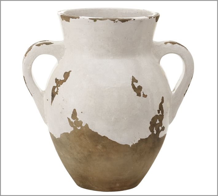Tuscan Terra Cotta Vase - Medium Double-Handled Urn - Image 0