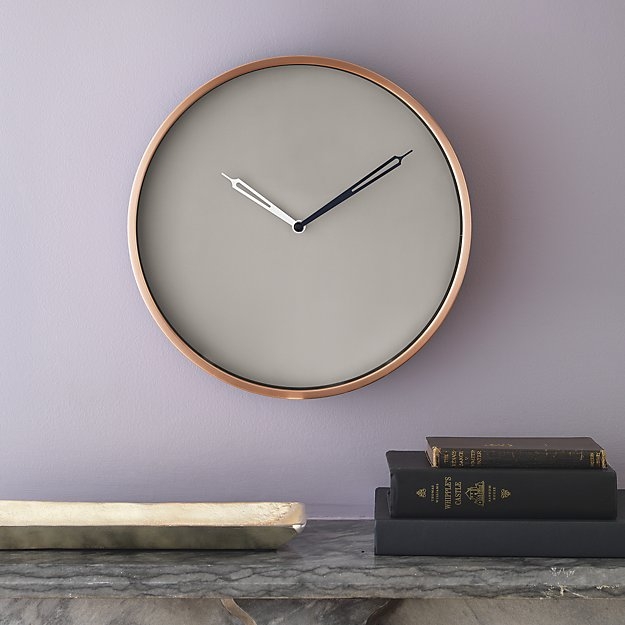 Copper wall clock - Image 1