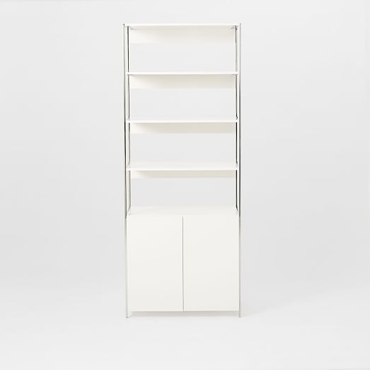 Lacquer Storage Bookshelf + Cabinet - 33" - Image 0