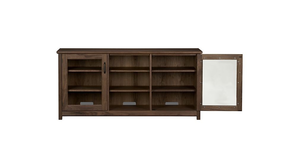 Ainsworth Walnut 64" Media Console with Glass/Wood Doors - Image 7
