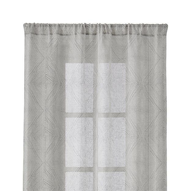 Torben 48"x84" Grey Sheer Curtain Panel - Image 1
