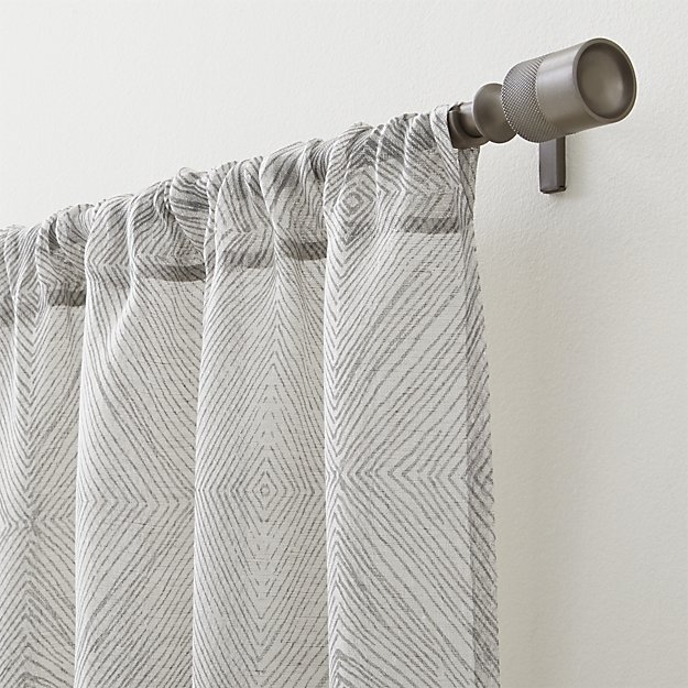 Torben 48"x84" Grey Sheer Curtain Panel - Image 5