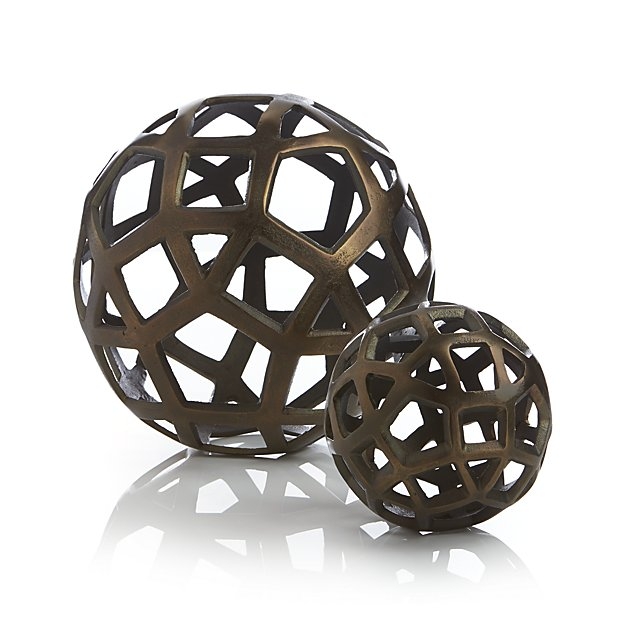 Geo Small Decorative Metal Ball - Image 2