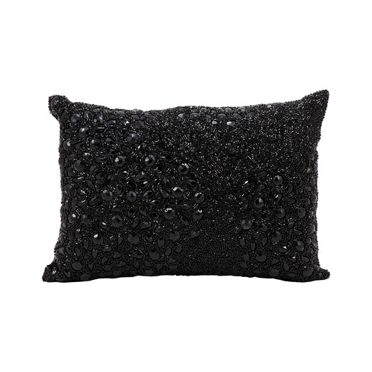Luminescence Lumbar Pillow - Black - 10" H x 14" W x 0.2" D - Polyester Insert - Image 0