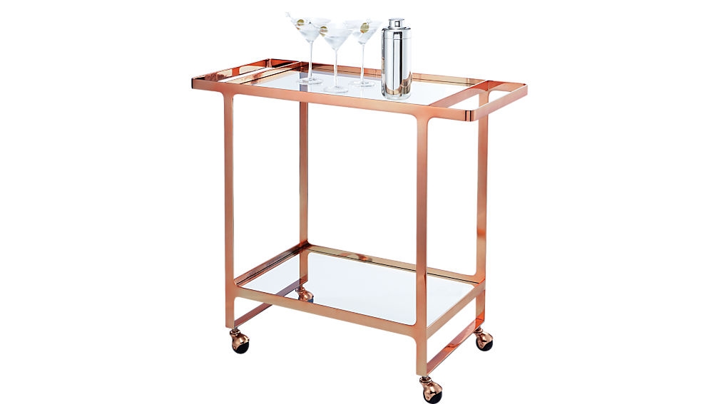 Dolce vita copper bar cart - Image 1