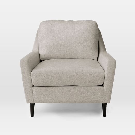 Everett Chair - Marled Microfiber, Ash Gray - Image 0