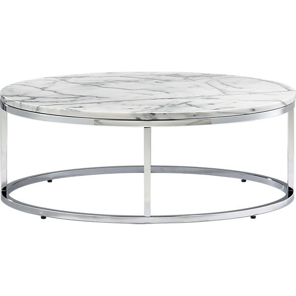 Smart Round Marble Top Coffee Table - Image 0