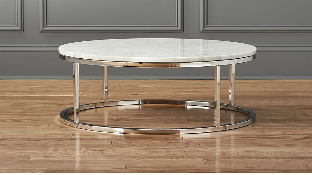 Smart Round Marble Top Coffee Table - Image 1