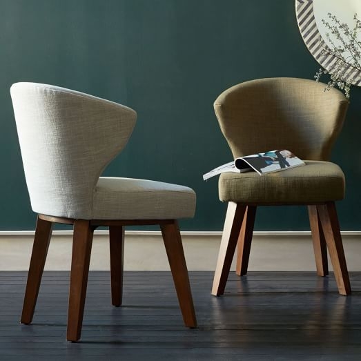 Gaston Upholstered Chair Set- Platinum - Set of 2 - Image 1