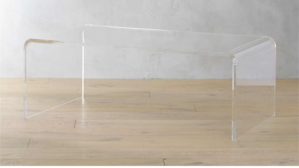 Peekaboo Acrylic Tall Coffee Table - Image 1