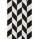 Loom 23 Hand Hooked Hudson Black and White Area Rug (5' x 8') - Image 0
