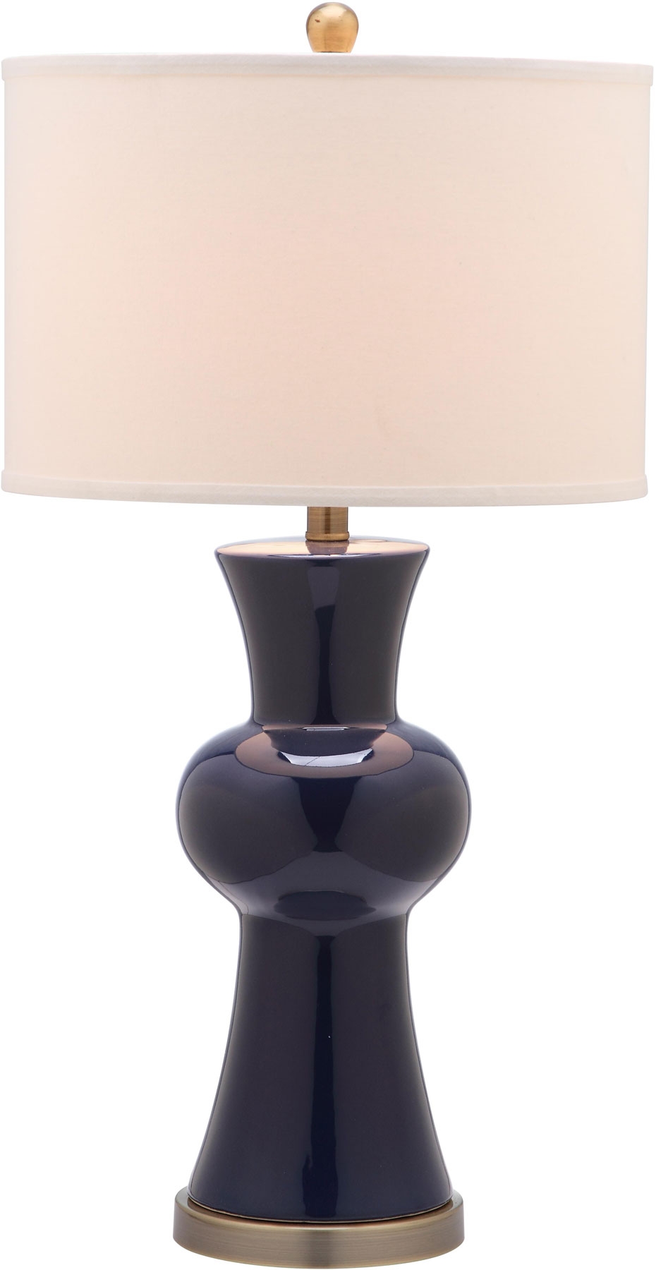 Lola 30-Inch H Column Table Lamp - Navy - Arlo Home - Image 2