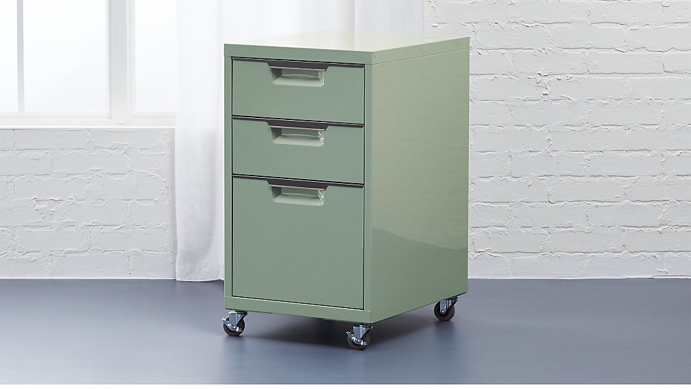TPS mint 3-drawer filing cabinet - Image 1