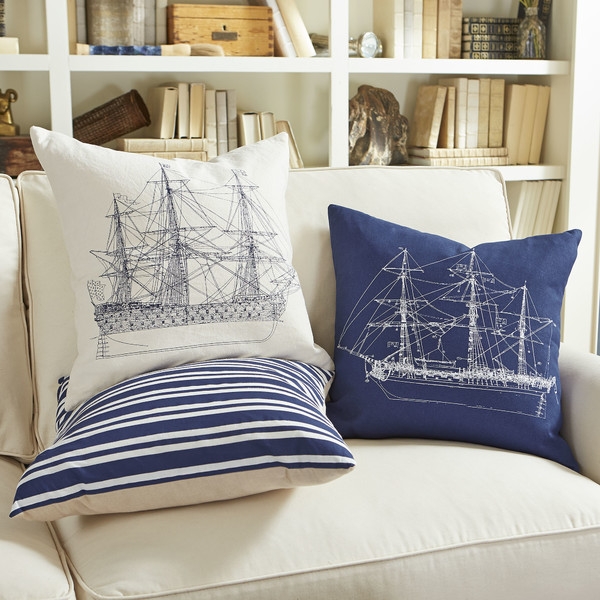 Barque Pillow Cover - 20" H x 20" W - Insert Sold Separately - Image 1