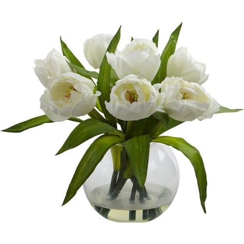 Tulips Arrangement with Vase - Image 0