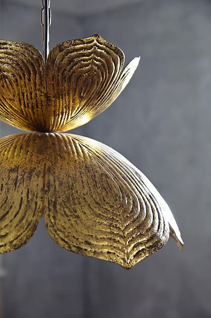 Brass Lotus Pendant Lamp - Small - Image 0