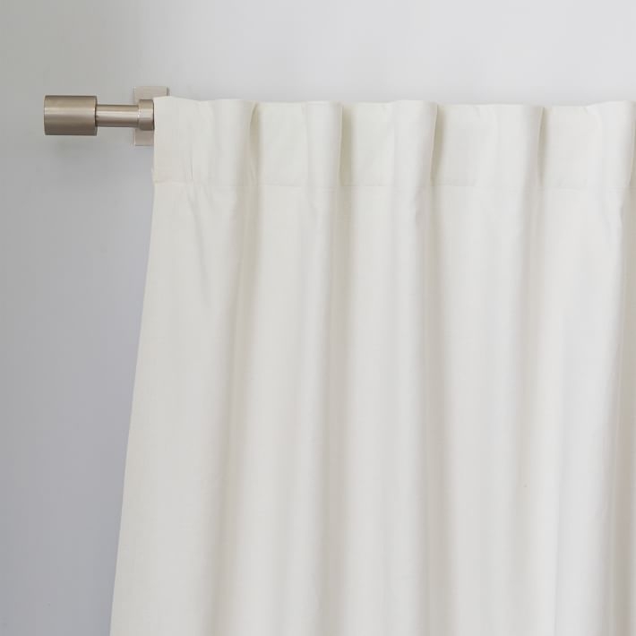 Linen Cotton Curtain - Ivory - 96" - Image 0