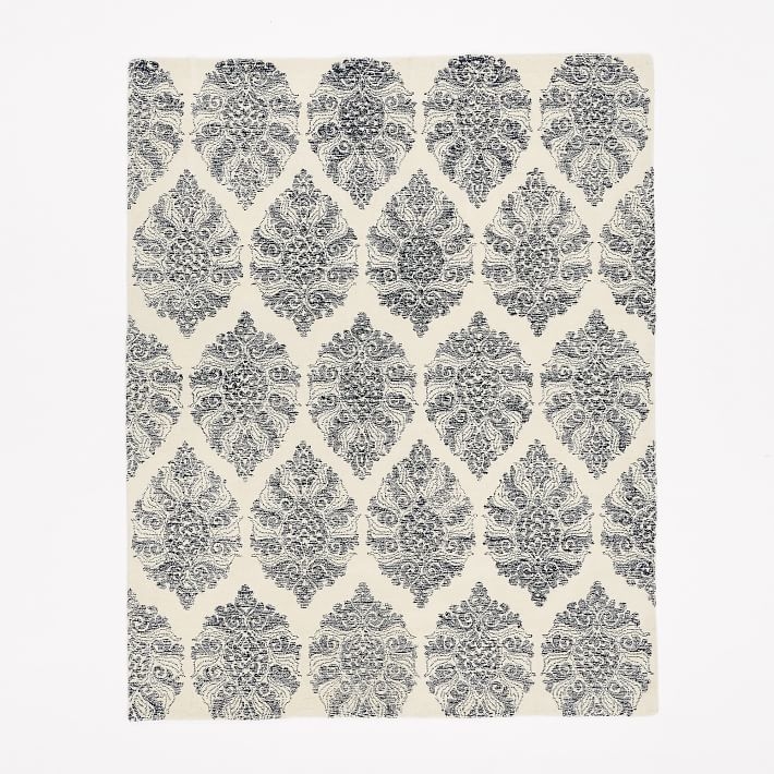 Sarasa Wool Rug, 8'x10', Ivory - Image 0