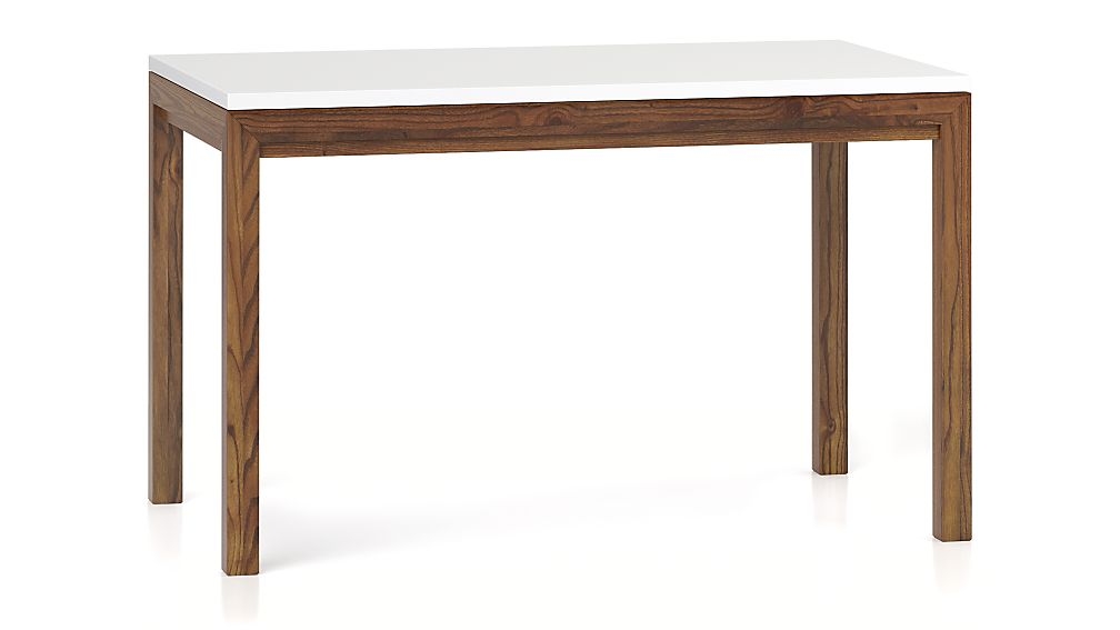 White Top/ Elm Base 48x28 Dining Table - Image 0