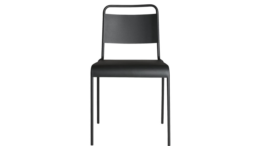 Lucinda black stacking chair - Image 0