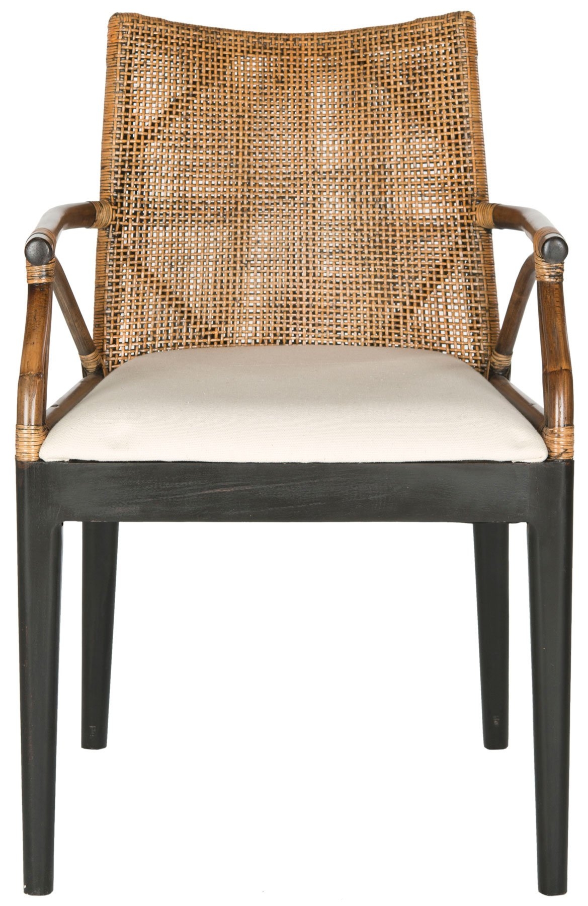 Gianni Arm Chair - Brown/White - Arlo Home - Image 0