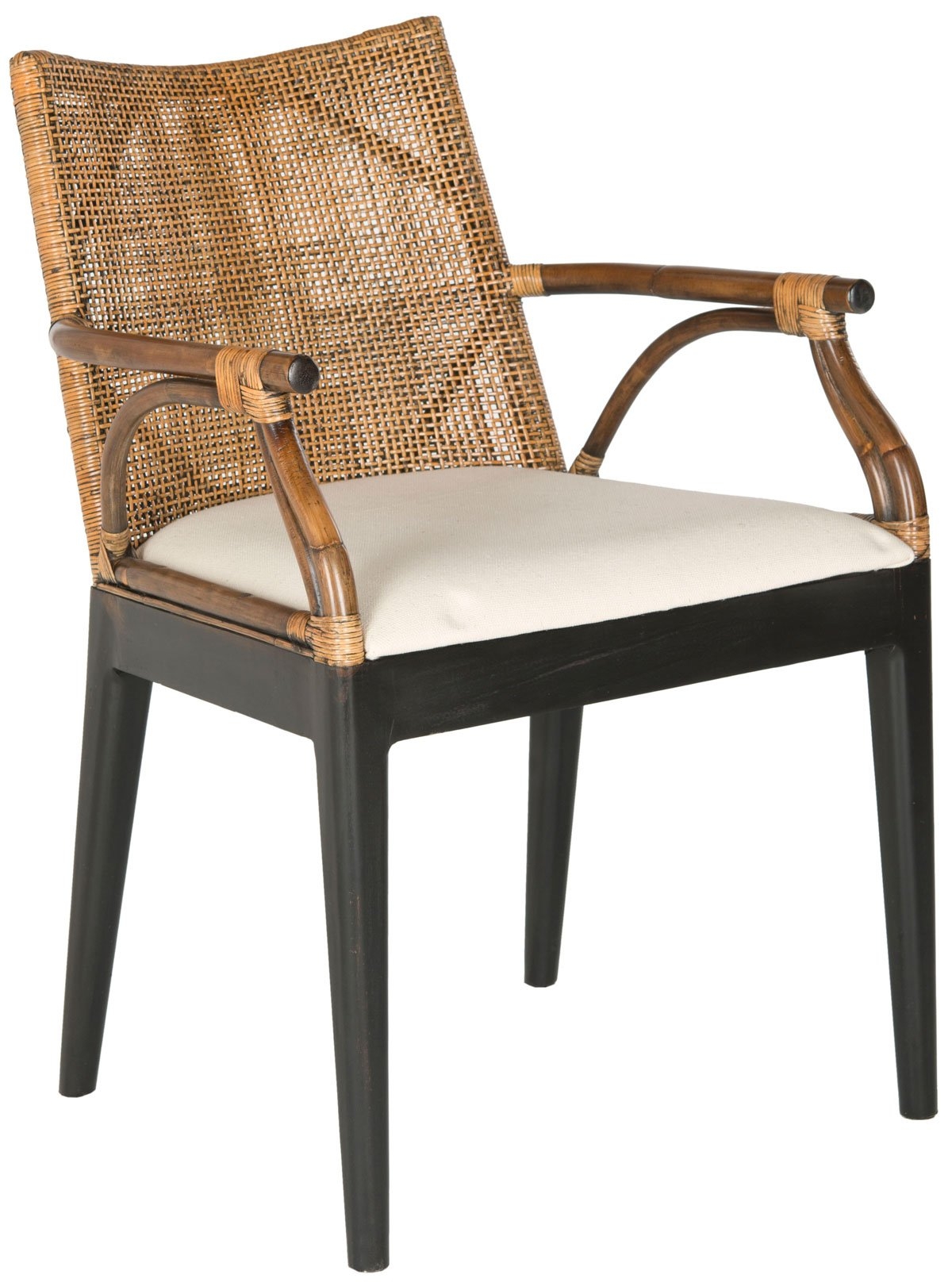 Gianni Arm Chair - Brown/White - Arlo Home - Image 3