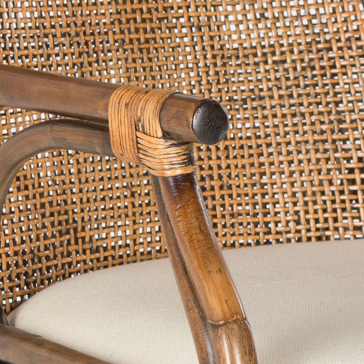 Gianni Arm Chair - Brown/White - Arlo Home - Image 1