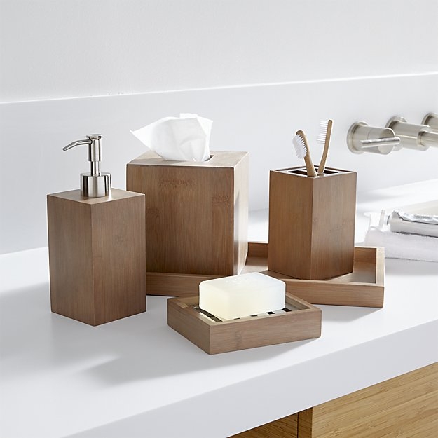 Dixon Bamboo Soap Dispenser - Image 1