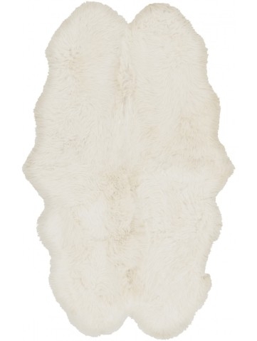 ALMA SHEEPSKIN RUG, WHITE - 2' x 6' - Image 0