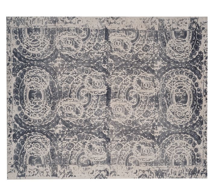 Bosworth Printed Wool Rug, 8x10', Gray - Image 0