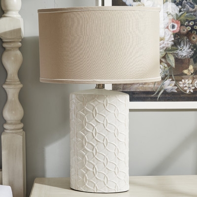 Shelvia 30" H Table Lamp with Drum Shade - Image 1
