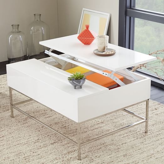 Lacquer Storage Coffee Table - Small - Image 1