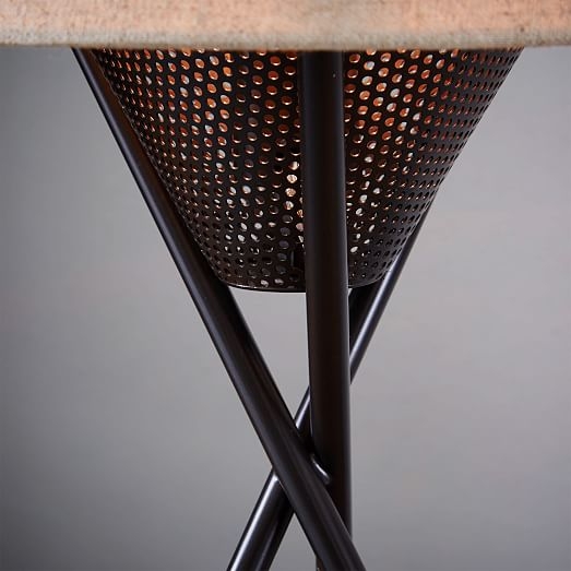 Mid-Century Tripod Table Lamp - Antique Bronze - Image 2