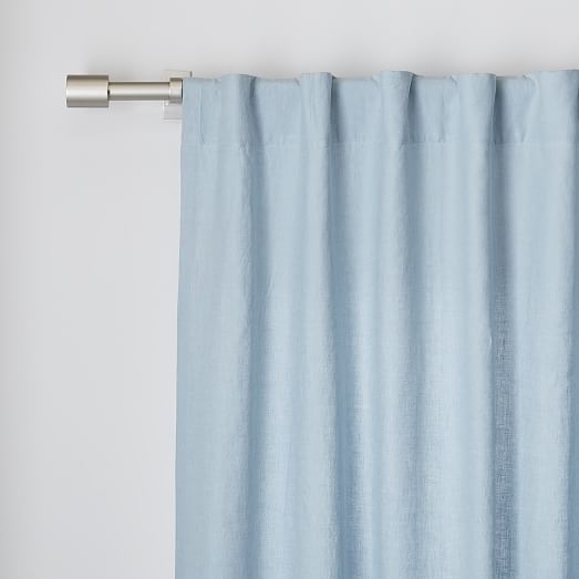 Belgian Flax Linen Curtain - Moonstone - 84" - Image 0