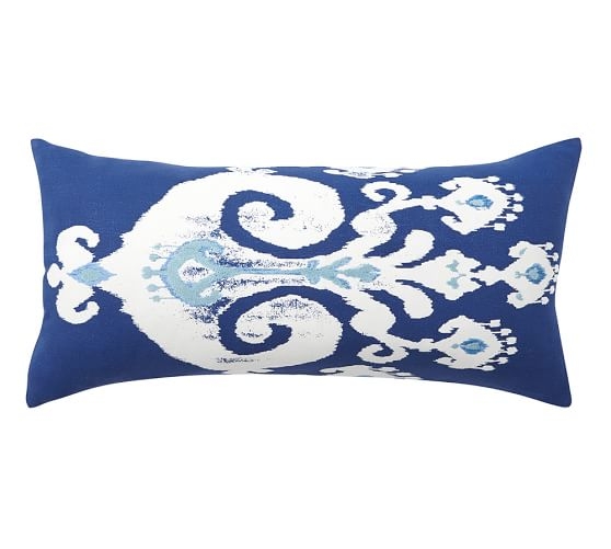 Sloane Ikat Pillow Cover - Twilight - 12" x 24" - Insert sold separately - Image 0