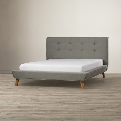 Rasmussen Upholstered Platform Bed, Grey - King - Image 2