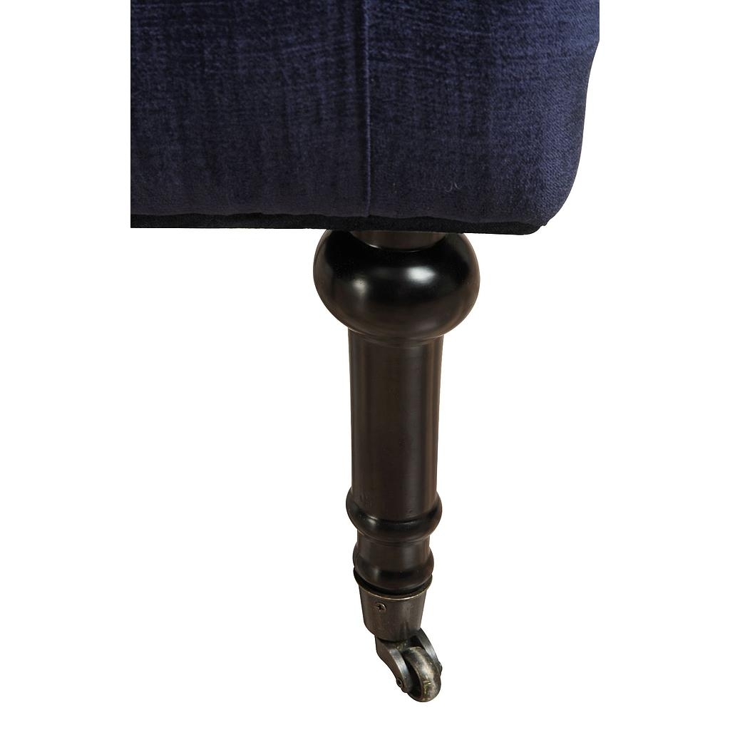 Grace Navy Velvet  Slipper Chair - Image 3