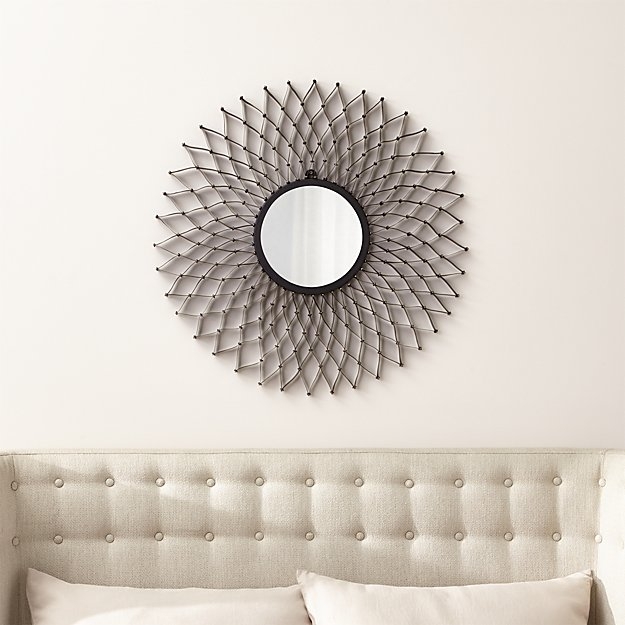 Dahlia Round Wall Mirror - Image 1