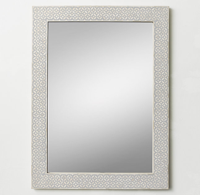 Mosaic Bone Inlay Dresser Mirror - Image 0
