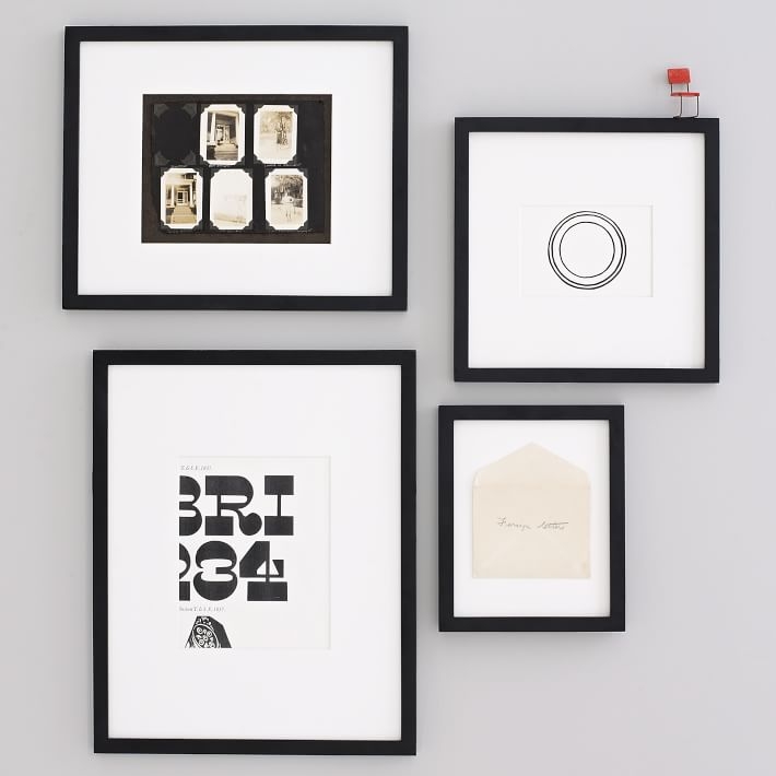 Gallery Frames - Black - Set of 4 -Assorted Sizes - Image 0