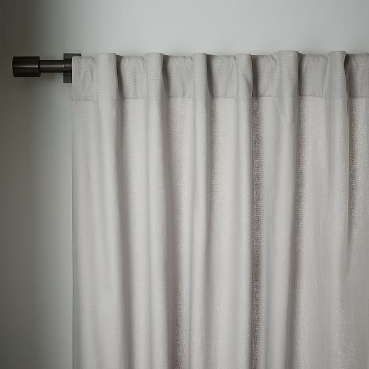 Linen Cotton Curtain - Set of 2 - 84'' - unlined - Image 1