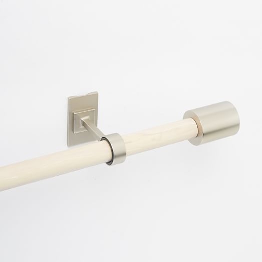 Mid-Century Wooden Rod - White-108"-144" - Image 0